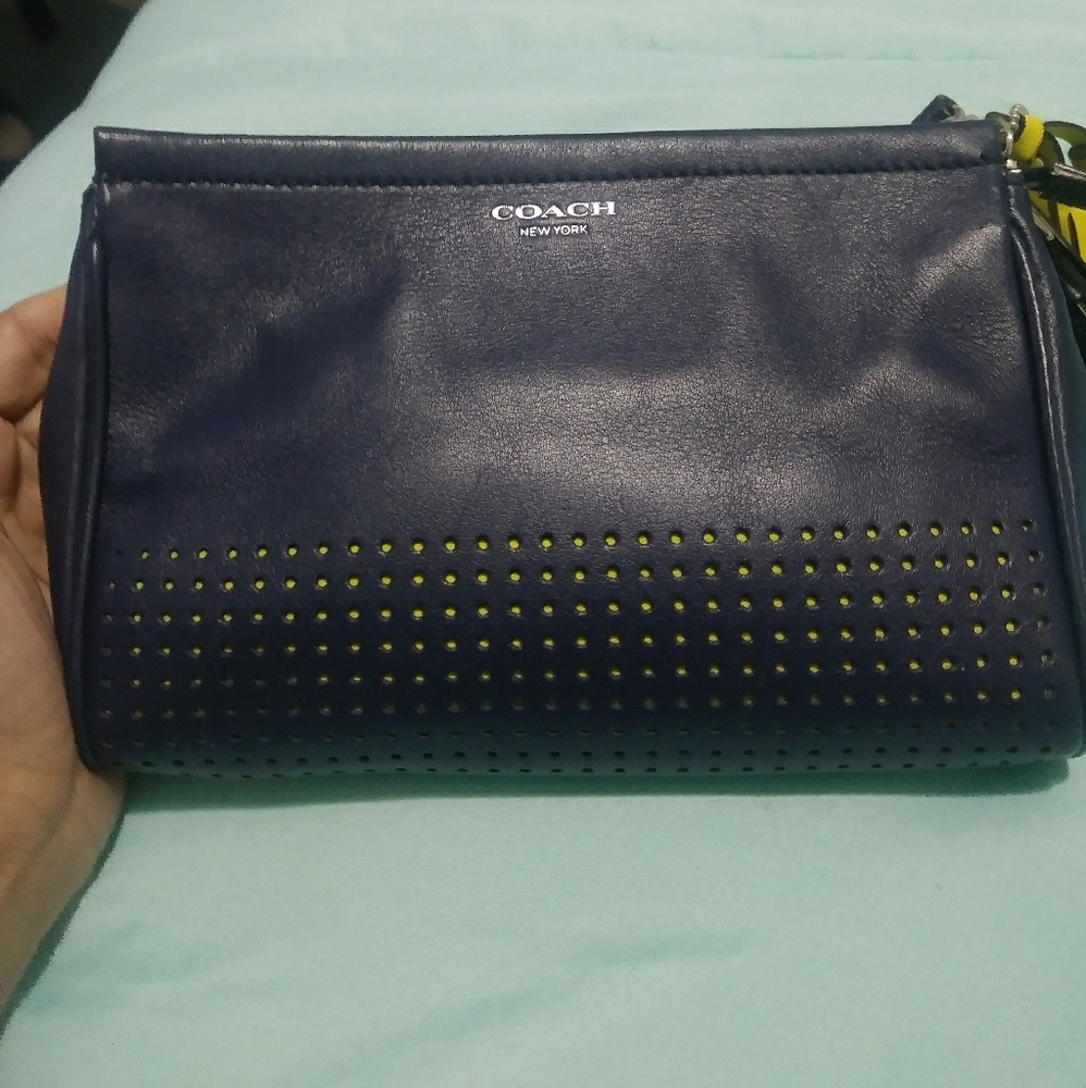 Coach Blue Wristlet 👛